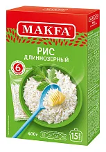 Крупа Макфа рис длиннозерный 6 пакетов 400 г