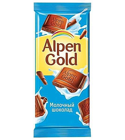 Шоколад Альпен Голд молочный 90 г