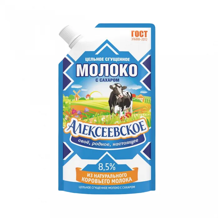 Молоко Алексеевское сгущенное с сахаром 270 г