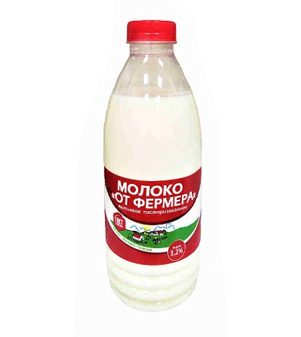 Молоко От Фермера питьевое пастеризованное 3.2% 900 г