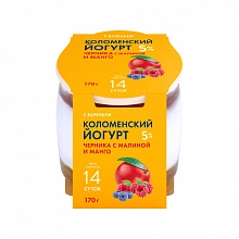 Йогурт Коломенский Черника-малина-манго с мдж 5% 170 г