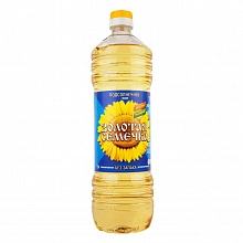 Масло Золотая семечка подсолнечное рафинированное дезодорированное 1 л