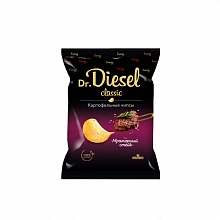 Чипсы Dr. Diesel из натурального картофеля со вкусом мраморный стейк 120 г