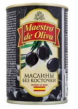 Маслины МAESTRO DE OLIVA отборные без косточки 280 г