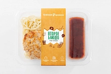 Биточки куриные со спагетти в томатном соусе замороженные 200 г