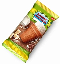 Мороженое Вологодский пломбир в вафельном стаканчике 100 г
