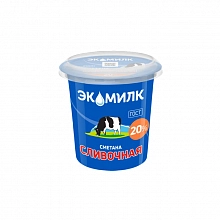 Сметана Экомилк сливочная 20% 300 г