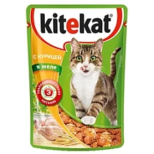 Корм Kitekat для кошек Курица Соус пауч 85 г