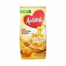 Хлопья Любятово Кукурузные медовые 250 г