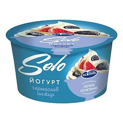 Йогурт Экомилк Соло Чернослив-Инжир 4.2% 130 г