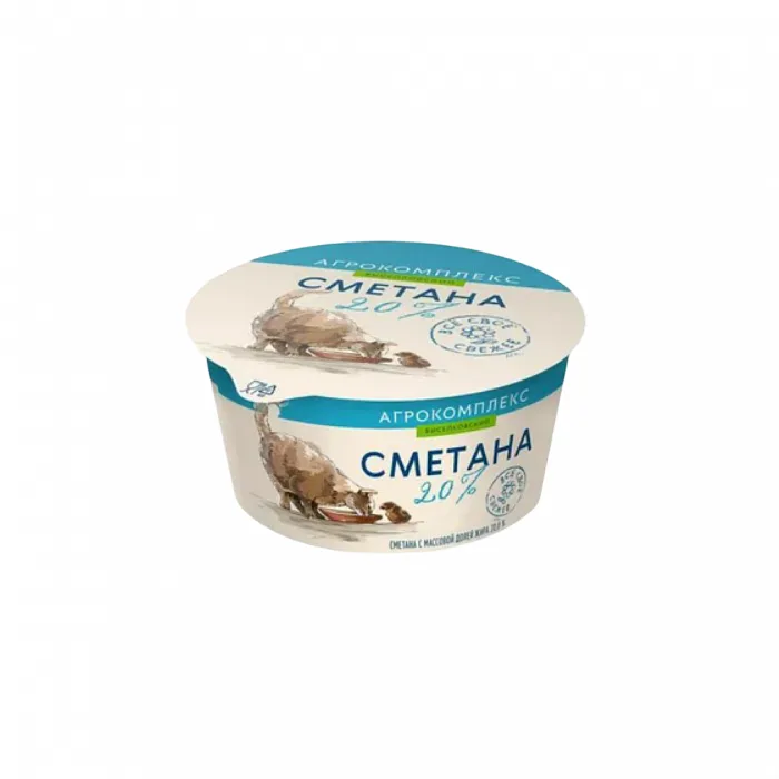 Сметана Агрокомплекс 20% 180 г