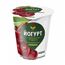 Йогурт Агрокомплекс Кубанская вишня с м.д.ж.3.5% 300 г