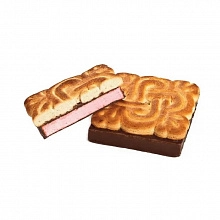 Печенье Сладкая Слобода Невеста глазированное с клубничным суфле