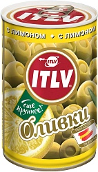 Оливки фарш. лимоном ITLV, 300 гр