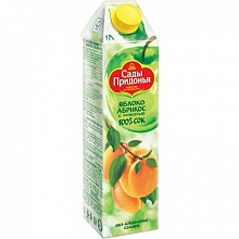Сок Сады Придонья яблоко-абрикос с мякотью 1 л