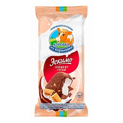 Мороженое Коровка из Кореновки пломбир Эскимо с печеньем 70 г