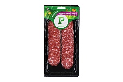 Колбаса Деликатесная куриная сырокопченая нарезка 100 г