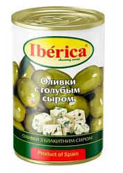 Оливки Иберика с голубым сыром 300 г