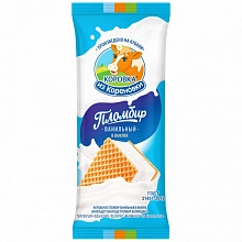 Мороженое Коровка из Кореновки пломбир ванильный в вафлях 70 г