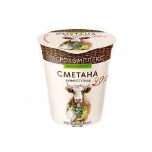 Сметана Агрокомплекс термостатная с м.д.ж.20.0 % 300 г