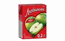 Нектар Любимый яблочный осветленный 200 мл