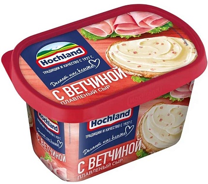 Сыр Хохланд плавленый с ветчиной 55% 400 г