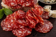 Колбаса Деликатесная куриная сырокопченая нарезка 100 г