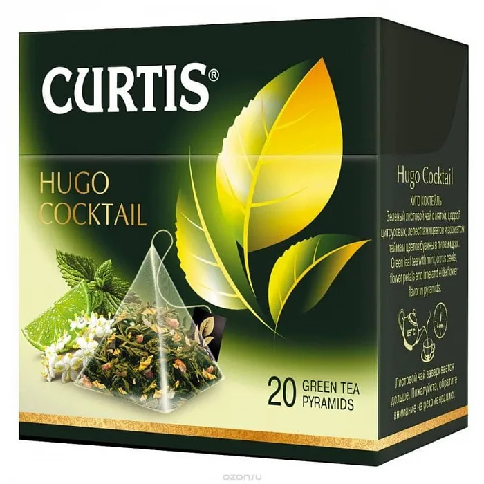 Чай Куртис Hugo Cocktail зеленый 20 * 1.7 г