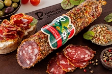 Колбаса Европейская в обсыпке сырокопченая