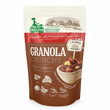 Мюсли Bionova хрустящие запеченные Шоколадные с клубникой и бананом 400 г