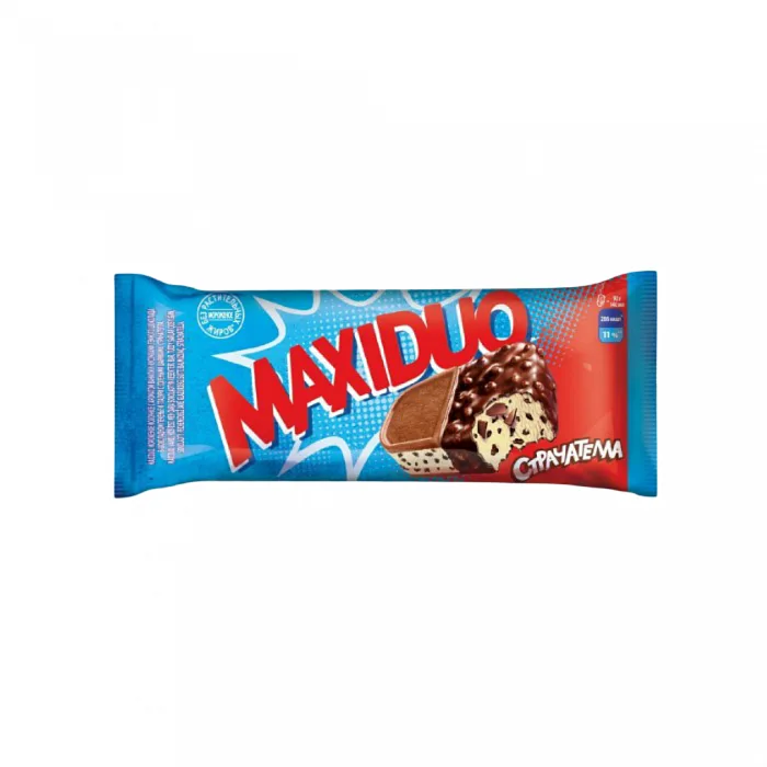 Мороженое Maxiduo Страчателла молочное 92 г