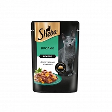 Корм влажный Шеба для кошек Ломтики в желе с кроликом 75 г