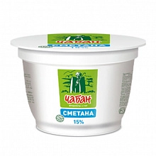Сметана Чабан 15% 180 г