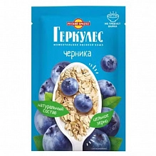 Геркулес Русский Продукт Овсяная каша с черникой моментальная 35 г
