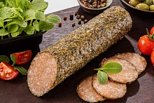 Колбаса Салями в обсыпке Итальянские травы сырокопченая