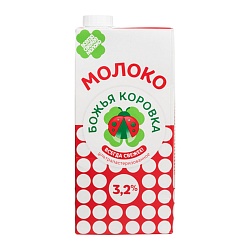 Молоко Божья Коровка ультрапастеризованное 3.2% 950 мл