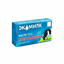 Масло Экомилк Крестьянское 72.5% 160 г