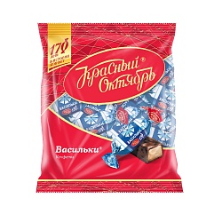 Конфеты Красный октябрь шоколадные Васильки 250 г