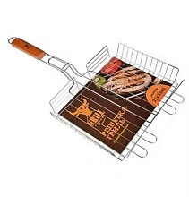 Решетка ГрильБум гриль для мяса хром. с регулируемой высотой 27*32*6 см