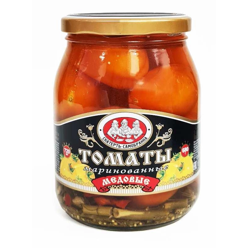 Томаты Скатерть Самобранка желтые медовые маринованные 720 мл