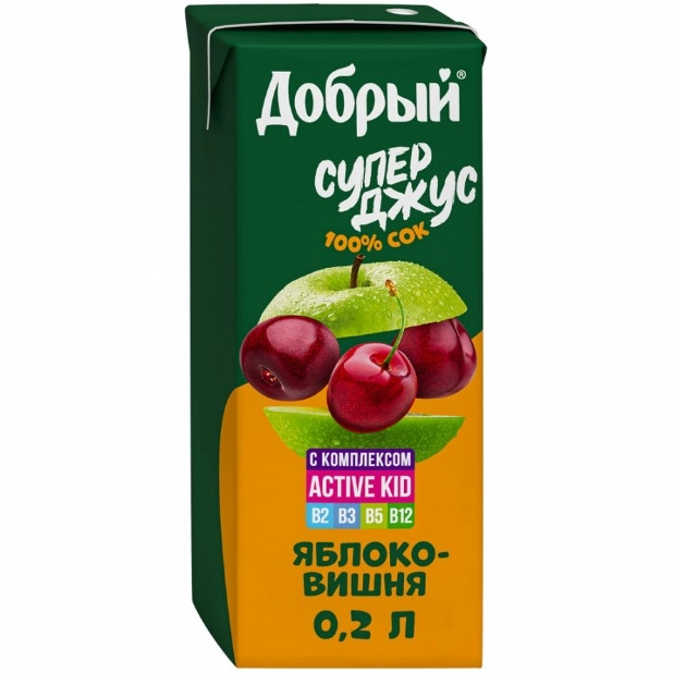 Сок Добрый Вишня-яблоко 200 мл