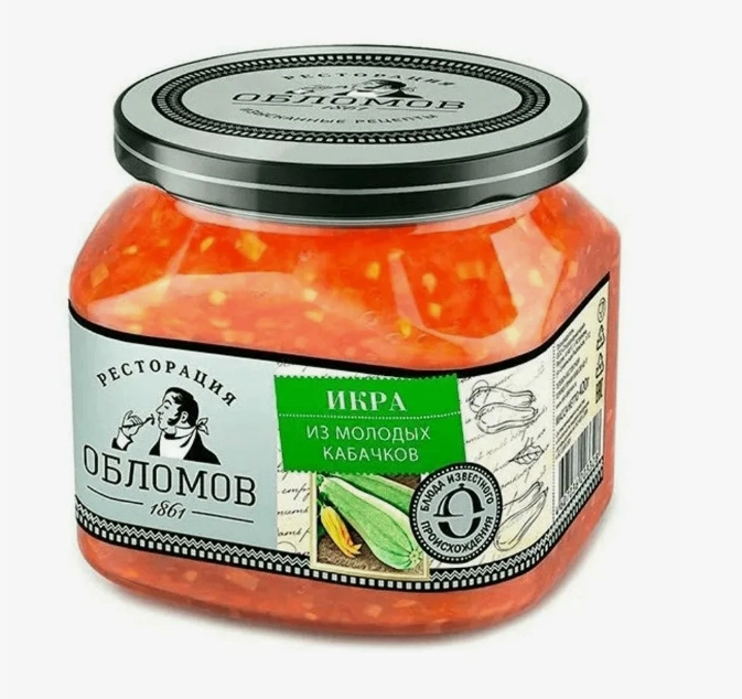 Икра Ресторация Обломов из молодых кабачков 420 г