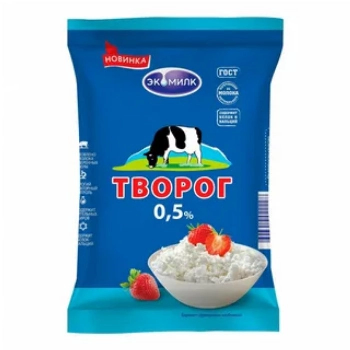 Творог Экомилк рассыпчатый 0.5% 180 г