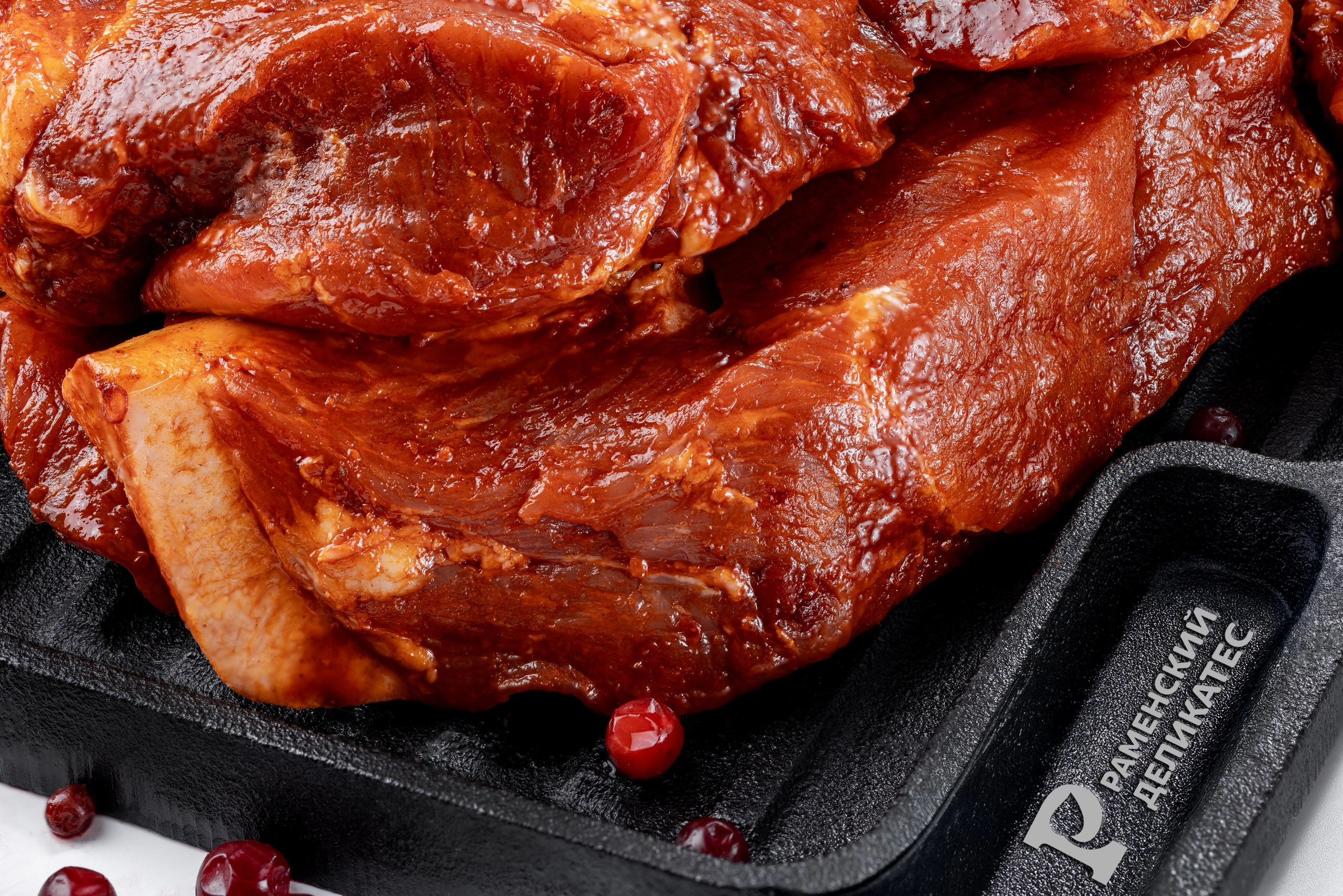 Стейк из шейки в маринаде Пикантный охлажденный