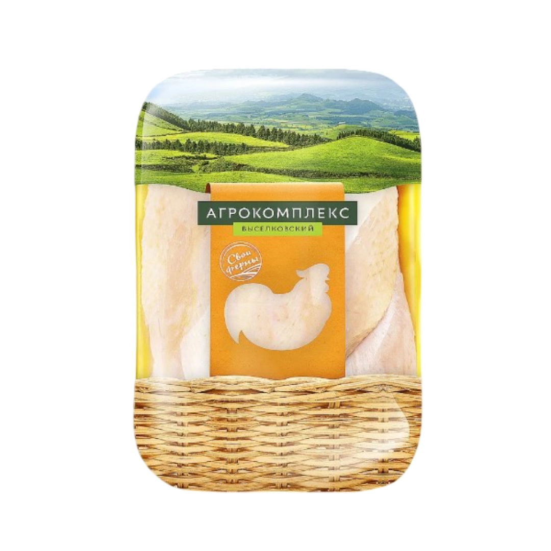 Части тушек цыплят-бройлеров Агрокомплекс грудка замороженная ~ 1000 г