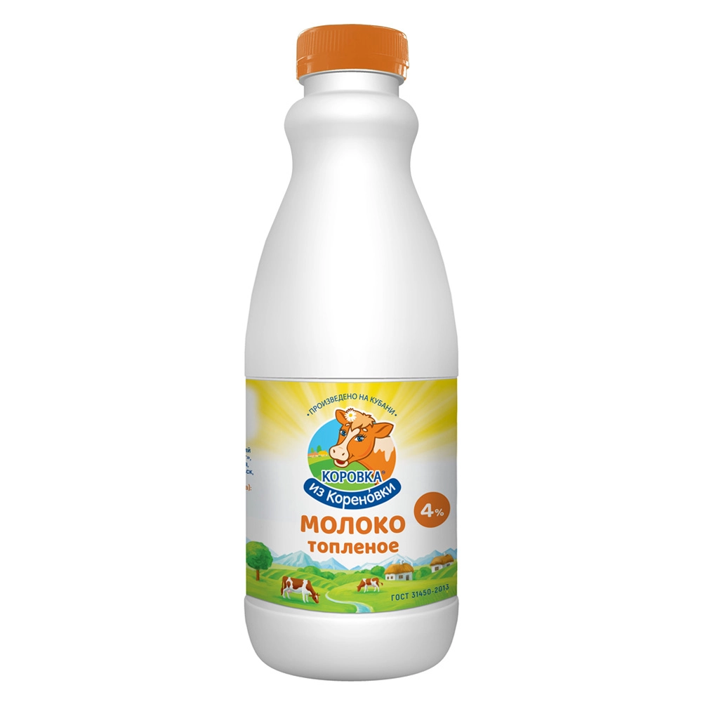Молоко Коровка из Кореновки питьевое топленое 4.0% 900 мл