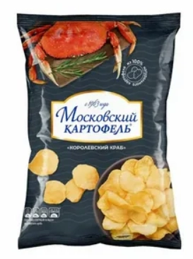 Картофель Московский хрустящий со вкусом Королевский Краб 60 г