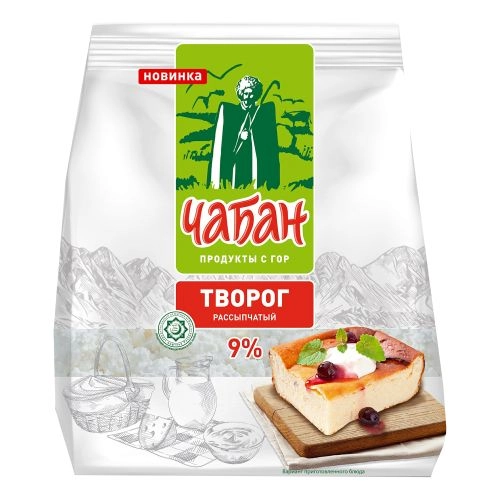 Творог Чабан рассыпчатый 9% 350 г