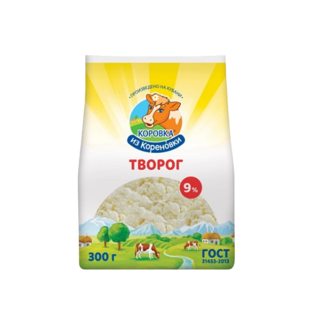 Творог Коровка из Кореновки 9% 300 г