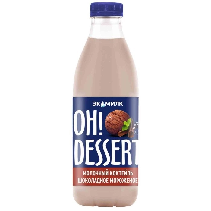 Коктейль Oh! Dessert Молочный Шоколадный 2% 900 мл